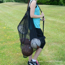 Portable Zipper Transparent Mesh Bag Large Football Bag Bag Large Ball Bag Basketball Bag Volleyball Sports Goods Storage Bag